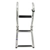 316 Stainless Steel Marine Boat Folding Pontoon Transom Boarding Ladder