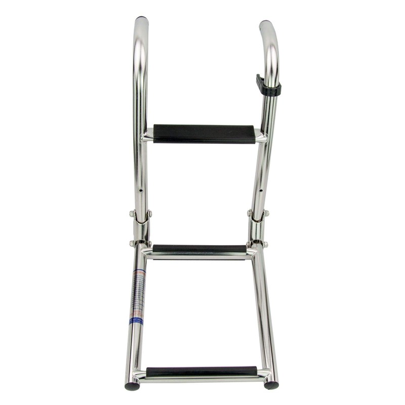 316 Stainless Steel Marine Boat Folding Pontoon Transom Boarding Ladder