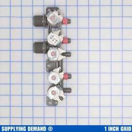 Supplying Demand AJU73213301 Washer Water Inlet Valve Assembly Replaces 5221EA1008F, AJU75152601