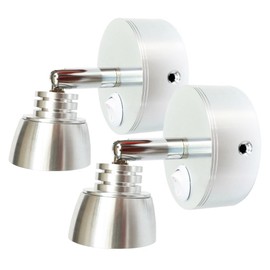 12v-ledlight Flexible Joint Decorative Bed Light for Reading – Boat Motor Home Trailer Interior Map/Chart/Spotlight with ON/OFF Switch, 3w, Bright Natural White, Set of 2