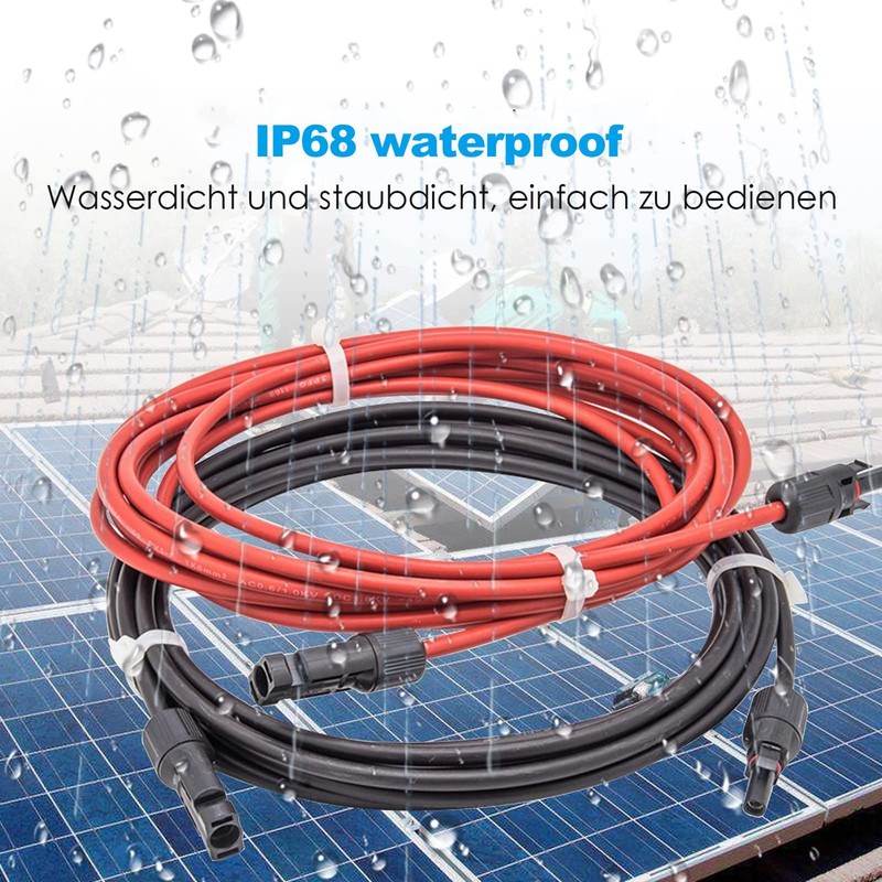 Cable de ExtensióN Solar Conector MC4 de 6 Mm² con