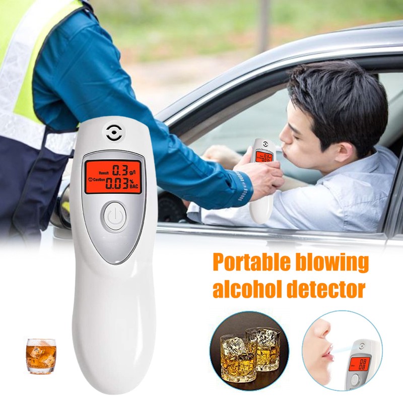 Breathalyzer with Audible Alert Portable Alcohol Tester with LCD Screen