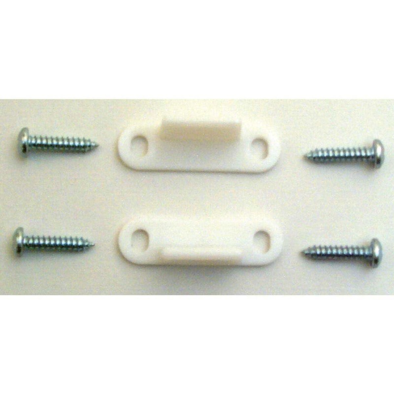 Prime-Line N 6567 Nylon, By-Pass Door Floor Guide (2 Pack)