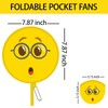 SUJJY 4PCS 4 Styles Foldable Cooling Fans, Handheld Cute Cartoon