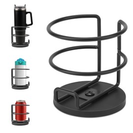 Magnetic Cup Holder, Heavy Duty Magnetic Cup Caddy Metal Drink Holder Magnet Bottle Holder for Refrigerator Fridge Treadmill Truck Tractor Forklift Boat Bus Car