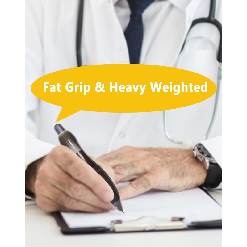 lyforx 𝟯 𝗼𝘇 Fat 𝐇𝐞𝐚𝐯𝐲 𝐖𝐞𝐢𝐠𝐡𝐭𝐞𝐝 Pens for Arthritis Parkinson's