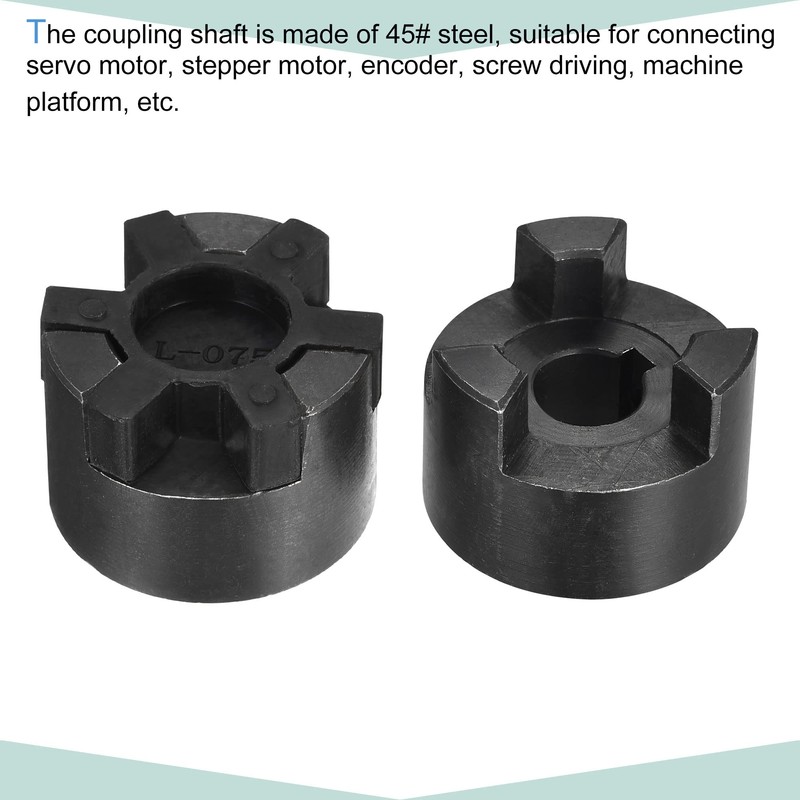sourcing map Flexible Coupling Shaft 14 mm to 14 mm
