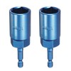 sourcing map 2pcs Nut Driver 19mm Hex Drive Socket CR-V