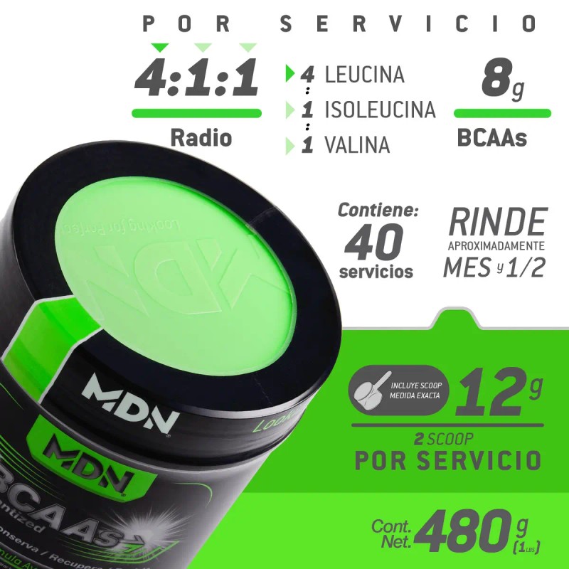 Bcaas+ Beta-alanina Suplemento Instantized 480g Mdn Sports