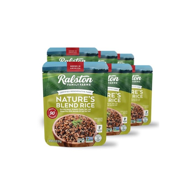 Ralston Family Farms Nature's Blend Rice, 8.5 OZ, Ready in