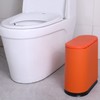 Sooyee 10 Liter Rectangular Plastic Trash Can Wastebasket with Press