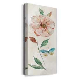 Canvas Wall Art, Wall Décor Canvas, Modern, Contemporary, Rustic, Romantic, & Industrial, Ready to Hang - Rose Red Wash 12X24