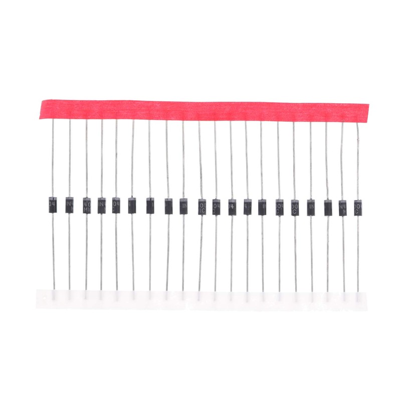 HUABAN 20PCS 1N4004 Rectifier Diode 1A 400V DO-41 (DO-204AL) Axial