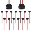 JUZITAO 15PCS USB C Type-C Female Chassis 2P Solder Wire