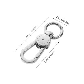 BIUDECO 2Pcs Metal Clasp Keychain Hook Swivel Key Ring Clip for DIY Projects Lightweight and Durable Key Holder Pendant Buckle Convenient for Go Use