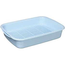 リス Water Draining Basket Blue W 10.5" x D 13.8" x H 2.8" H&H Cooking Bat Japan Made