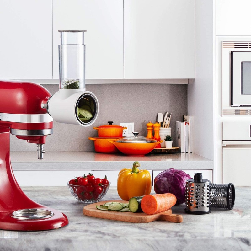 Slicer Shredder Attachment for KitchenAid Stand Mixers, Vegetable Cheese Grater