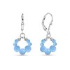925 Sterling Silver Blue Opal Earrings for Women - Beaded