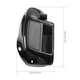 TCMT Black Glove Box Lower Vented Leg Fairings Fits For Harley Air-cooled Touring 2014-2024 Electra Glide Road King Street Glide Road Glide 2018-2020 CVO Limited FLHTKSE