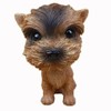 Kangkang@ [Yorkshire Terrier] Bobbleheads Car Ornaments Resin Car Decoration,4.7x2.3''