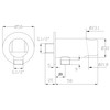 Design Wall Connection Elbow with Shower Bracket / Connection Hand