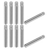 uxcell 10Pcs M4 x 30mm Slotted Cylindrical Pin 304 Stainless