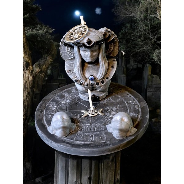 Pagan witch and elf candle.Three in one.Wicca.Paga
