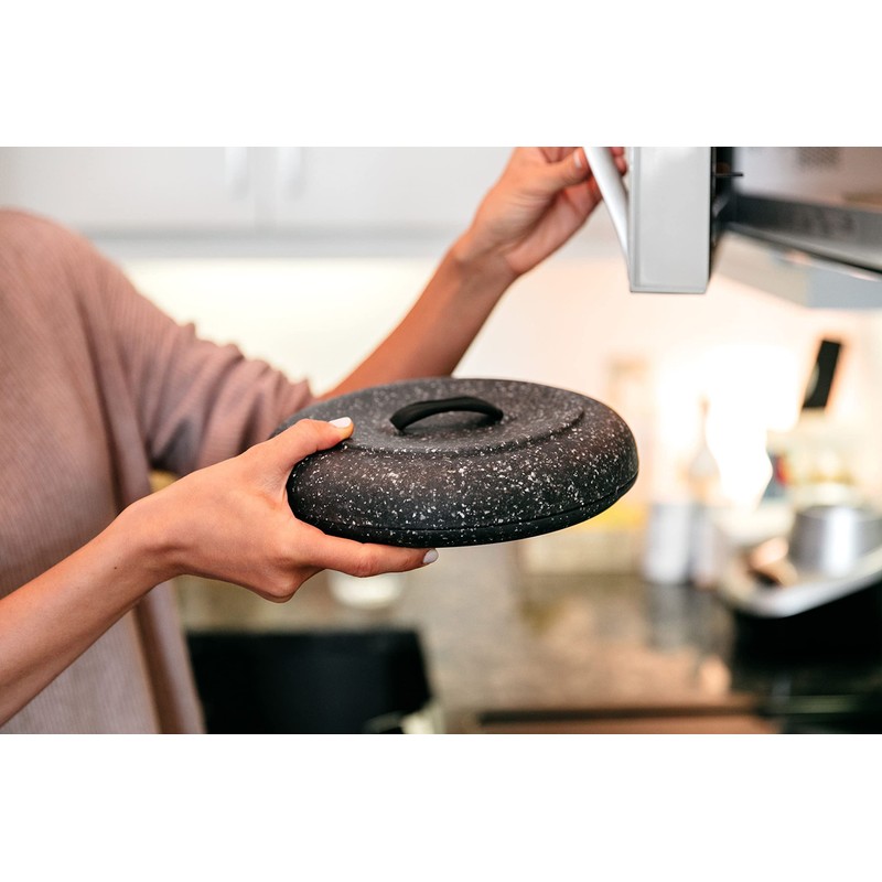 Dexas Large Microwavable Tortilla Warmer 9.5 inch, Granite Pattern