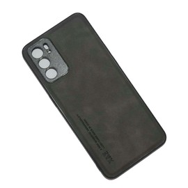 Kepuch Silklike Case for Oppo Reno 6 5G - Cover Bumper Built-in Metal Plate for Oppo Reno 6 5G - Black