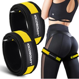 Booty Bands for Women Glutes & Hip Building,BFR Bundle Booty Bands,Blood Flow Restriction Bands,Glute Bands-Best Fabric Resistance Bands for Exercising Your Butt, Squat, Thigh, Fitness (Yellow)
