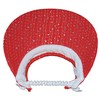 Cushees Sparkle Coil Back Sun Visor (621) (Red)