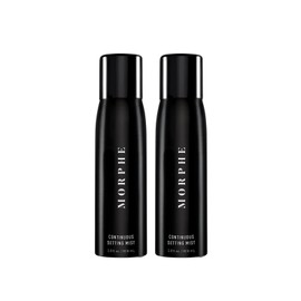 MORPHE Morphe Continuous Setting Mist - Micro-Fine Setting Spray for Makeup with a Natural Finish - Helps Makeup Resist Caking or Fading & Increases Wear of Foundation (2 Count, 2.8 fl oz)