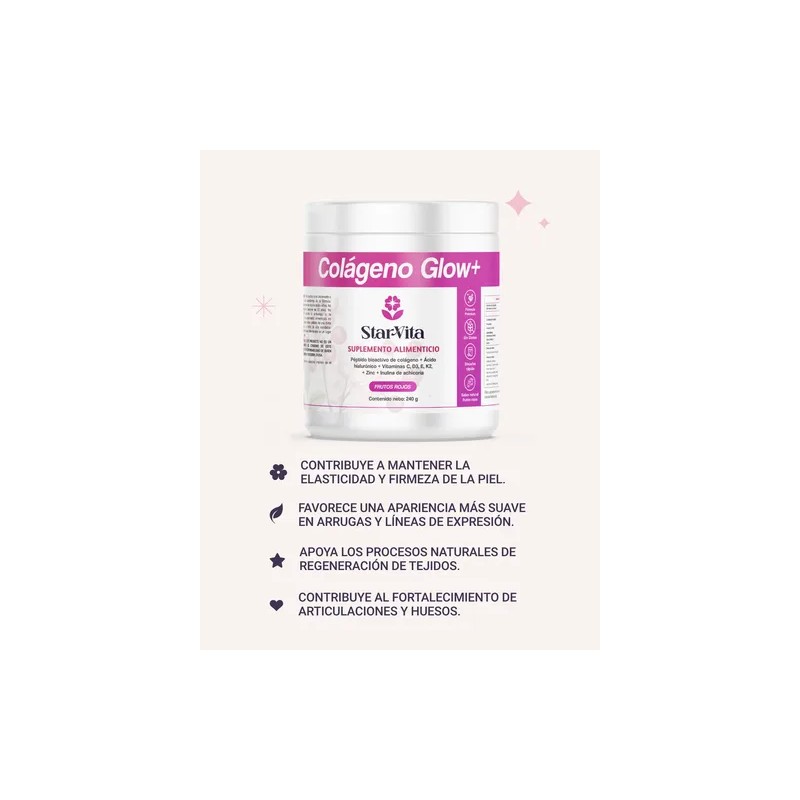 Colágeno Péptidos Mujer Starvita Lab Ácido Hialurónico