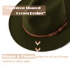Lisianthus Men & Women Vintage Wide Brim Fedora Hat with