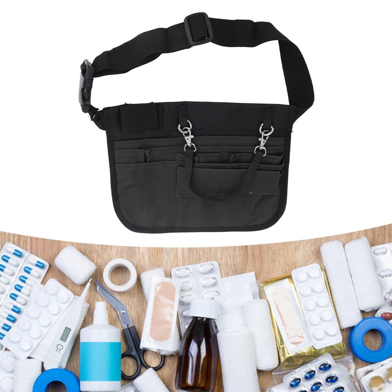 Nurse Fanny Pack Medical Supplies Storage Bag Multi Compartment Nurse