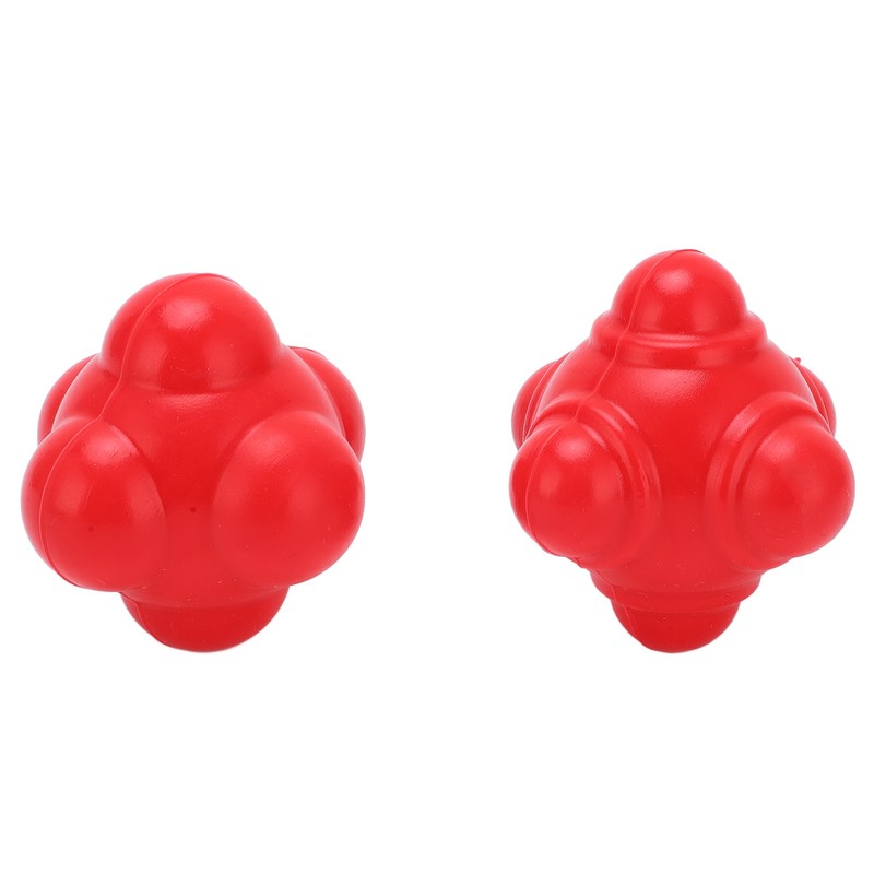 2pcs Rubber Reaction Bounce Balls Irregular Shape Reaction Balls for