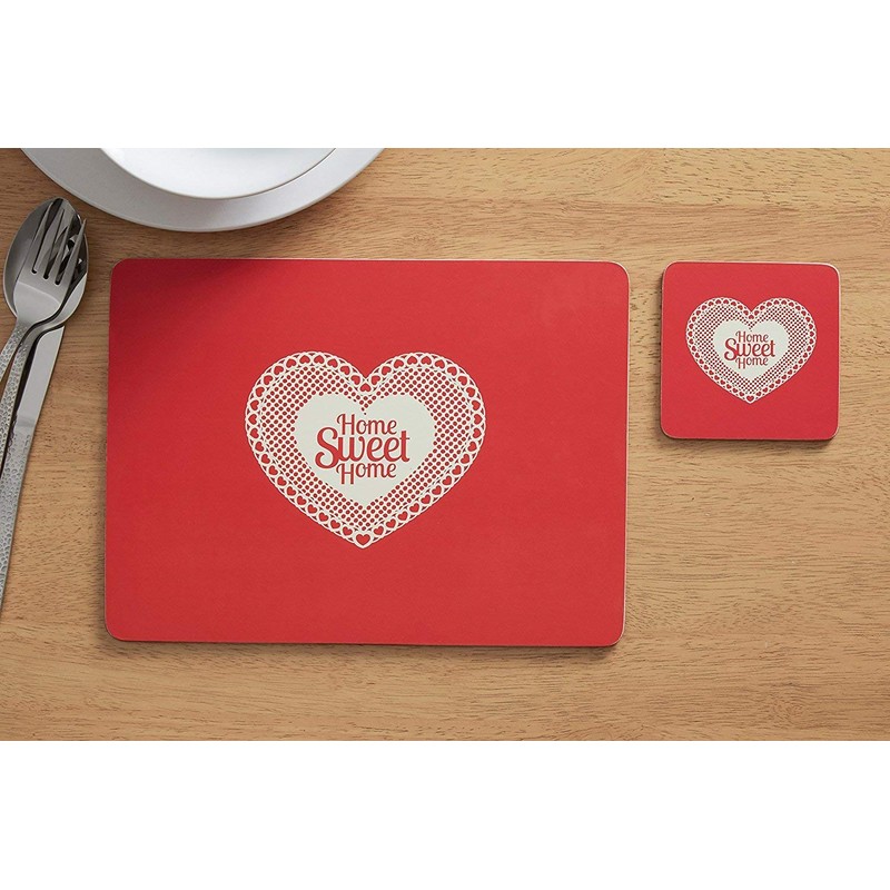 Premier Housewares Home Sweet Home Placemats - Set of 4,