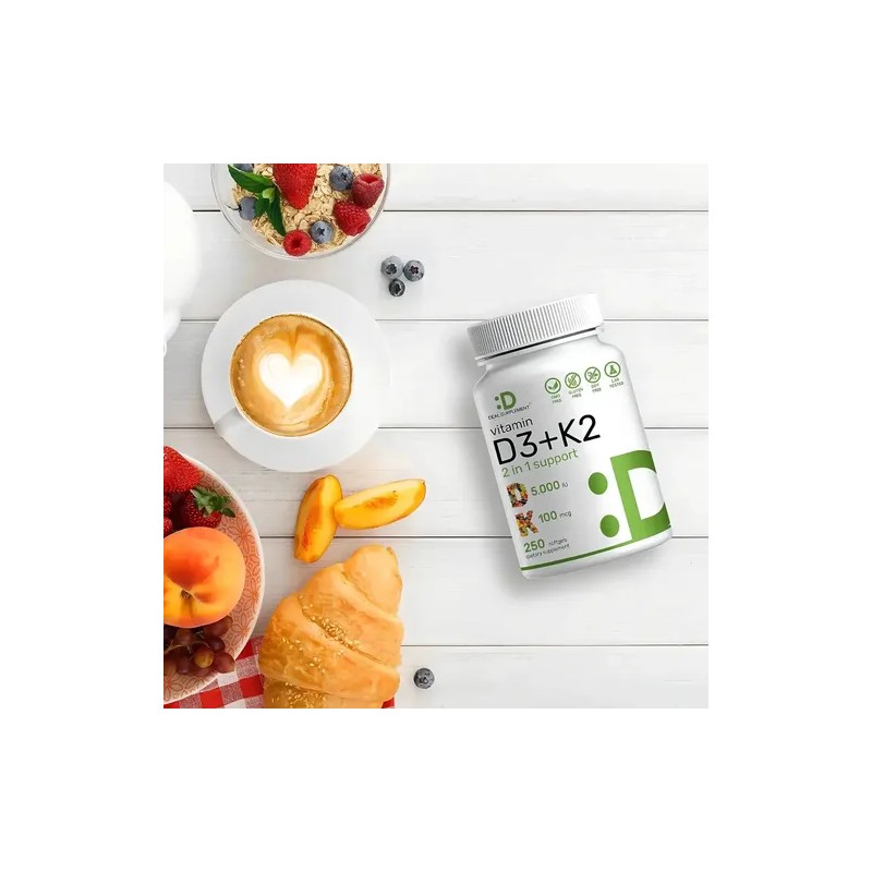 Deal Vitamina D3 5000 Iu + K2 100 Mcg 500
