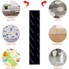 16PCS Reusable Rug Grippers, Rectangle Wooden Floor Anti-Slip Rug Underlay