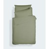 Bianca Plain Dyed Military Green Bed Sheet Set 90 cm