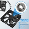 Glooglitter 12 Pack 120 mm Computer Case Fans 3000 RPM