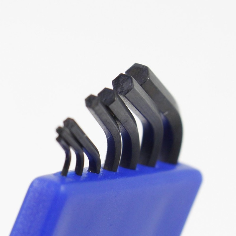 GENNEL 7pcs Mini Hex Key Allen Wrench Set (0.028"-7/64"), Small