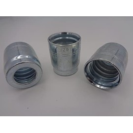 Hydraulic Pipe Hose Crimp Ferrule Choose Size (25, 3/8" 2 Wire Hose)