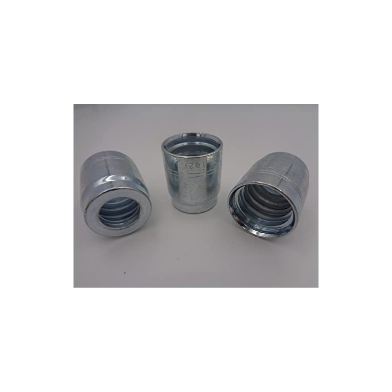 Hydraulic Pipe Hose Crimp Ferrule Choose Size (25, 3/8" 2