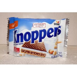 Storck Knoppers German Milk Hazelnut Chocolate Wafer Bundle 0.88oz 25g - 4 Pack/20 Pieces