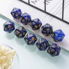 Yiotfandoll 10 Pieces Polyhedral Dice Set D20 Dice 20mm Acrylic