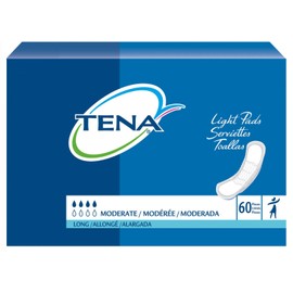 Units Per Case 180 Tena Light Bladder Control Pads Absorbency Moderate/Longer Length SCA Hygiene Products 41409