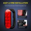 Nilight - TL-01 6" Oval Red LED Tail 2PCS w/Surface