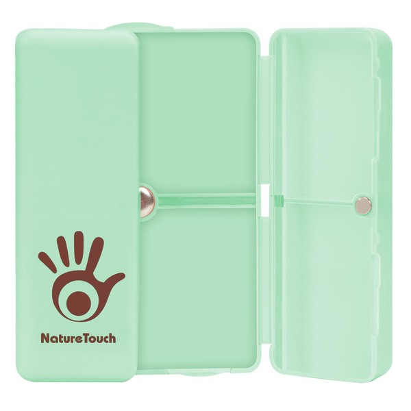 NatureTouch Travel Pill Box with Magnet, Weekday Box for 7 Days