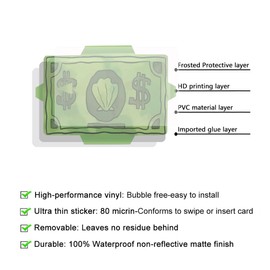 Thaph-Ky 3 PCS Card Covers for Debit Cards, Funny Debit/credit Card Skin - Sea Bucks, Get Out Of Jail Free Card Cover for Key, EBT, ID, Bank Card - No Bubble, Slim, Waterproof Credit Card Sticker